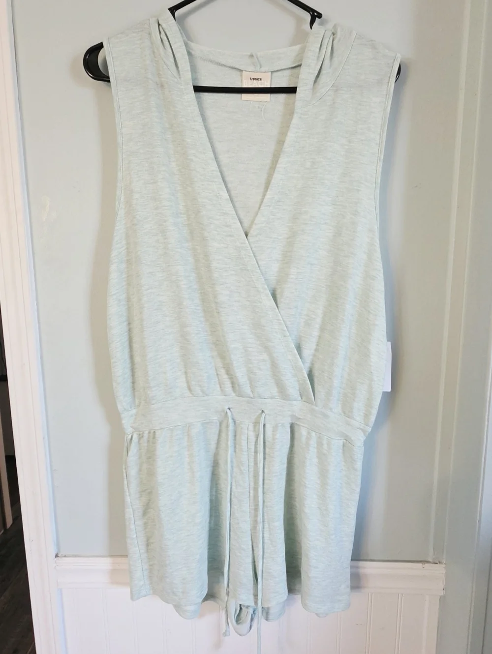 TRESICS Beach Sleeveless Faux Wrap Romper